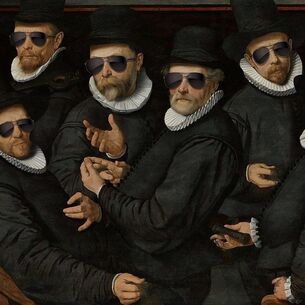 Werk aan de Muur digital art van oude meester met een twist Marja van den Hurk