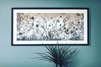 Framed photo print of flowers by Art Heroes
