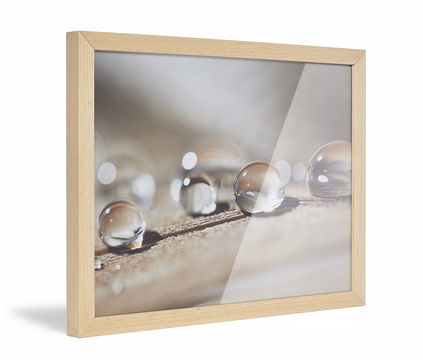 Framed photo print with natural frame Art Heroes