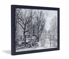 Framed photo print black frame