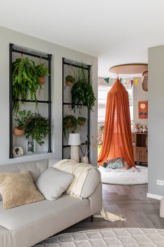 jungle kamer met planten wanddecoratie