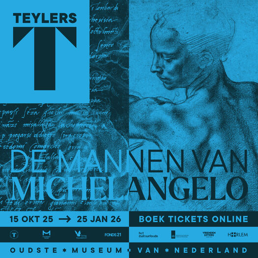 Teylers Museum visual voor tentoonstelling 'De Mannen van Michelangelo'