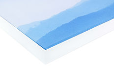 art frame with white aluminium frame