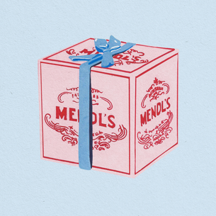 Kunstwerk van een cadeau met titel kunstcadeaus voor hem