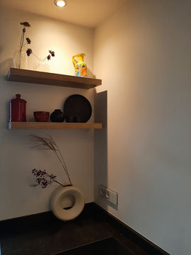 moderne woon decoratie in hoekje