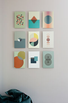 Moderne vormen en lijnen kunst van vtwonen