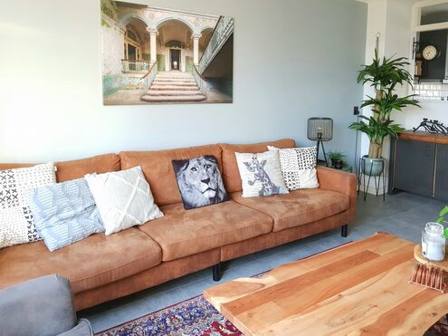 Verlaten plekken fotokunst in de woonkamer industrieel interieur