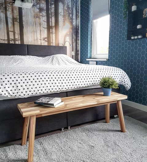 Natuur fotobehang in de slaapkamer