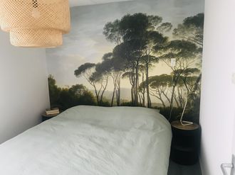 Nature wallpaper in bedroom from  Werk aan de Muur