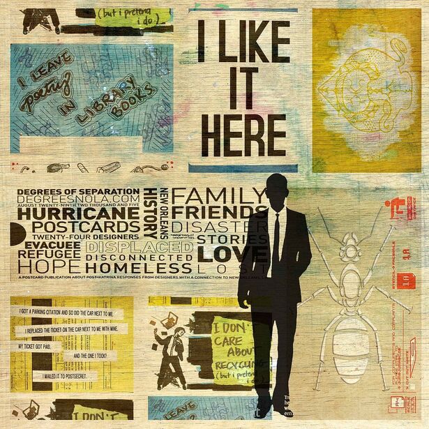 yellow collage artwork seen on vtwonen