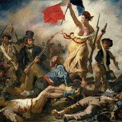 Werkaande Muur 470956 De Vrijheid leidt het volk Eugène Delacroix 1830 Het Archief