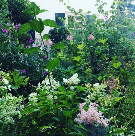 Landelijk wonen weelderige tuin Werk aan de Muur