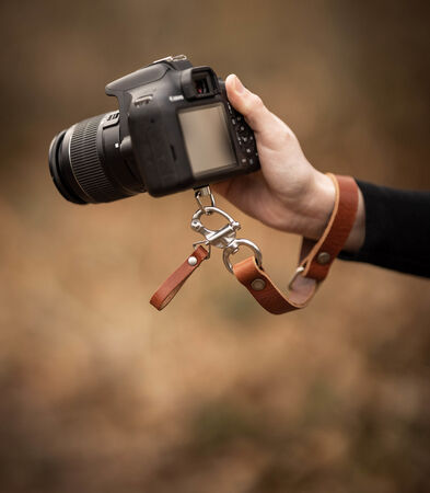 Fotocamera aan een touw