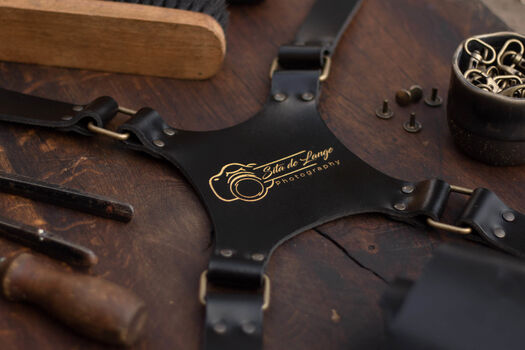 Leren camera strap van The Hantler