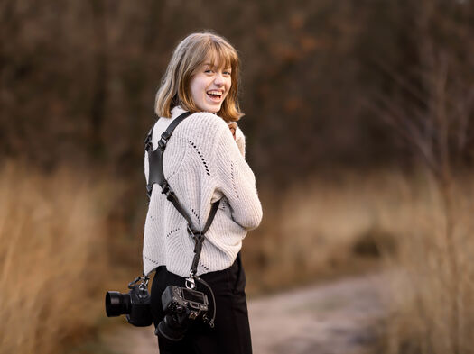 Fotograaf in de duinen