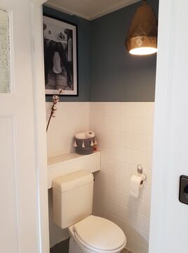 Scandinavisch Interieur wc Werk aan de Muur