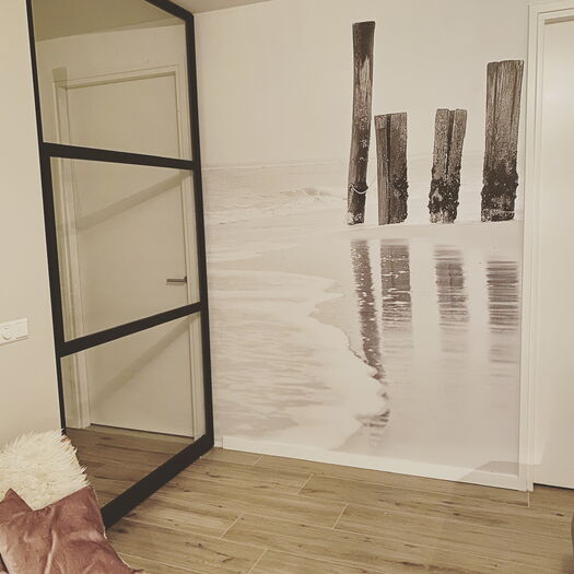 behang vakantiewoning Werk aan de Muur binnenkijken