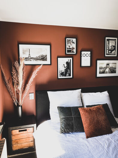 terracotta slaapkamer