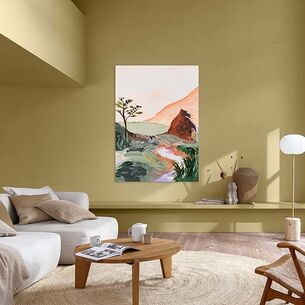 Passende Kunstwerke an der Wand mit der Wild Wonder farbe des Jahres