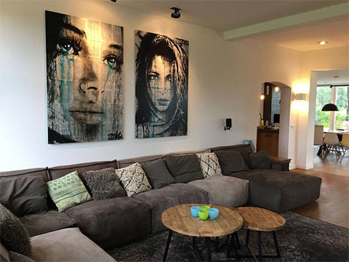 Nice art above your couch