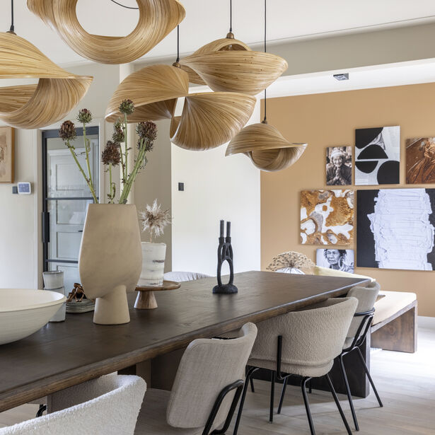 Kunst collage Werk aan de Muur vtwonen eetkamer