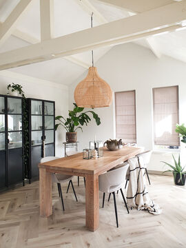 Eetkamer basic interieur Sylvie Werk aan de Muur