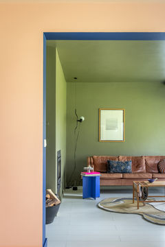 Green interior livingroom