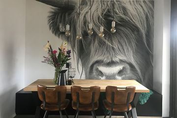 Schotse hooglander behang Werk aan de Muur