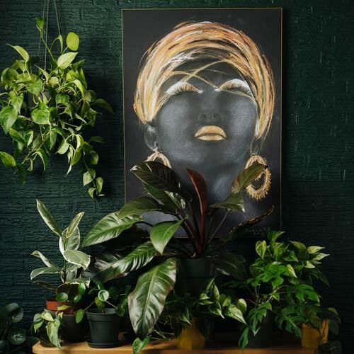 Gouden art frame vierkant