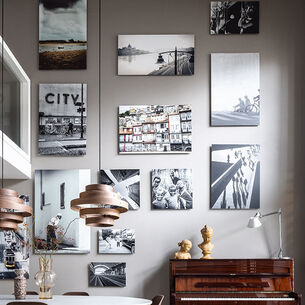 fotografie collage aan de muur