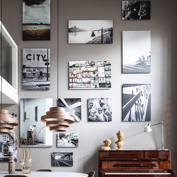 fotografie collage aan de muur